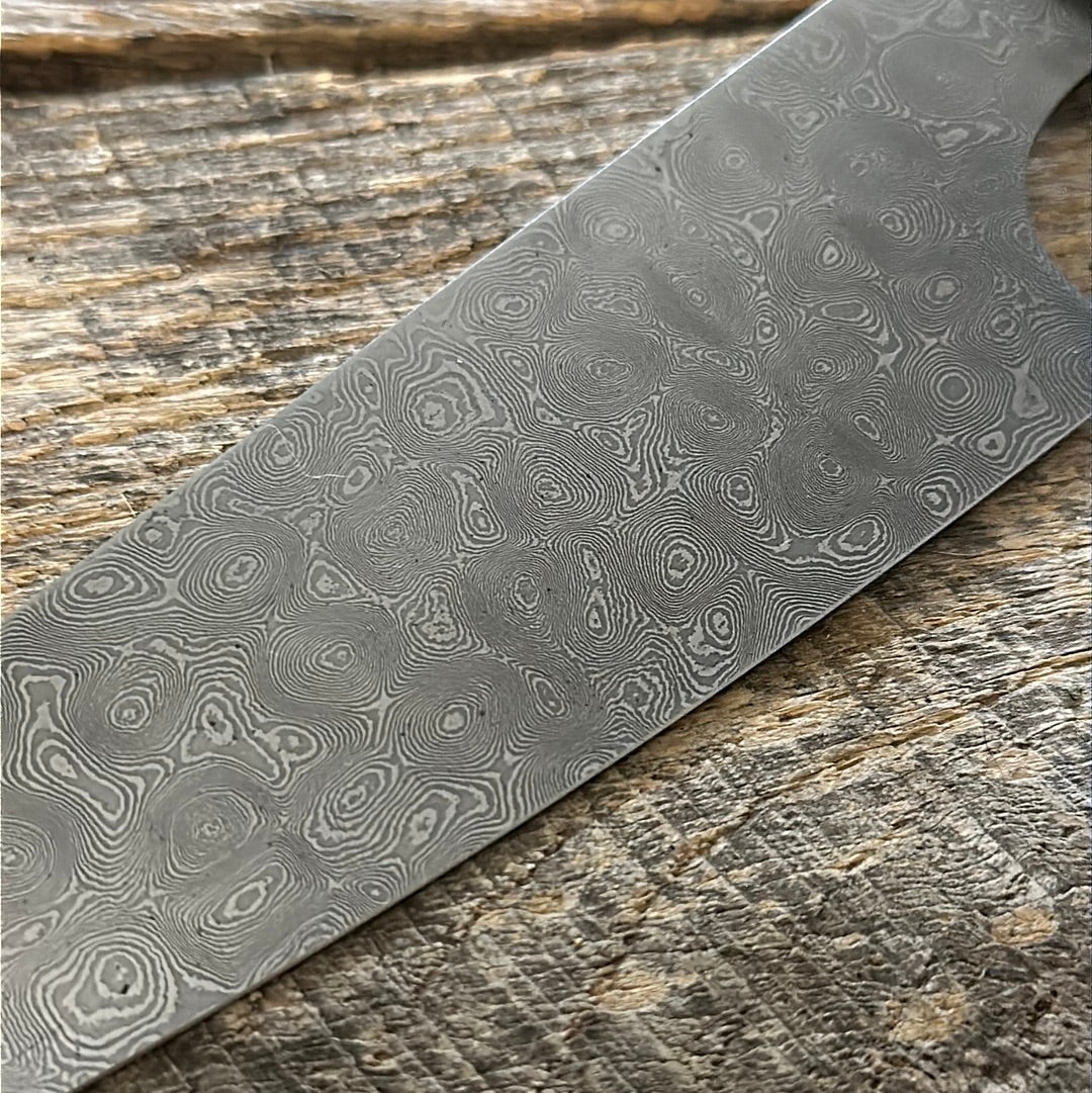 8” raindrop Damascus chef