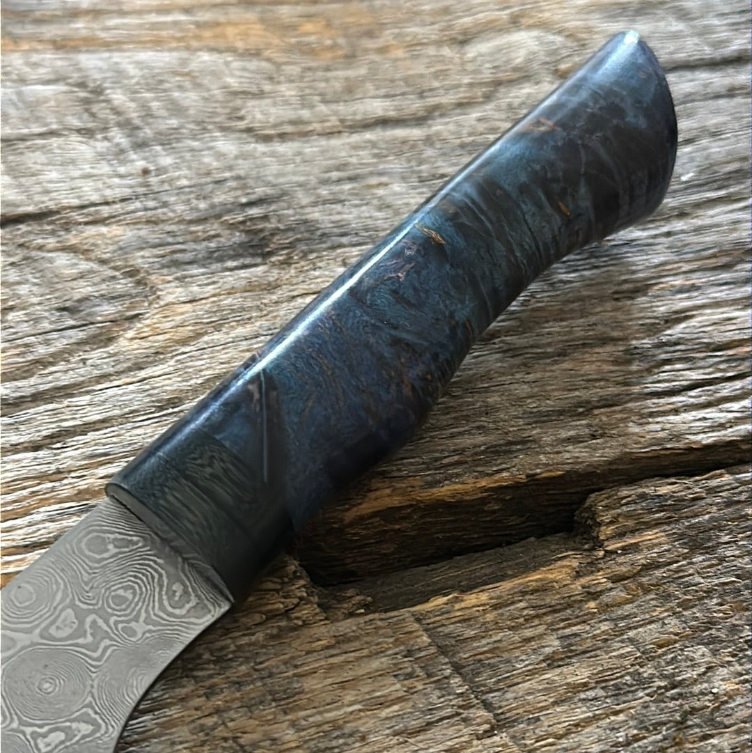 8” raindrop Damascus chef