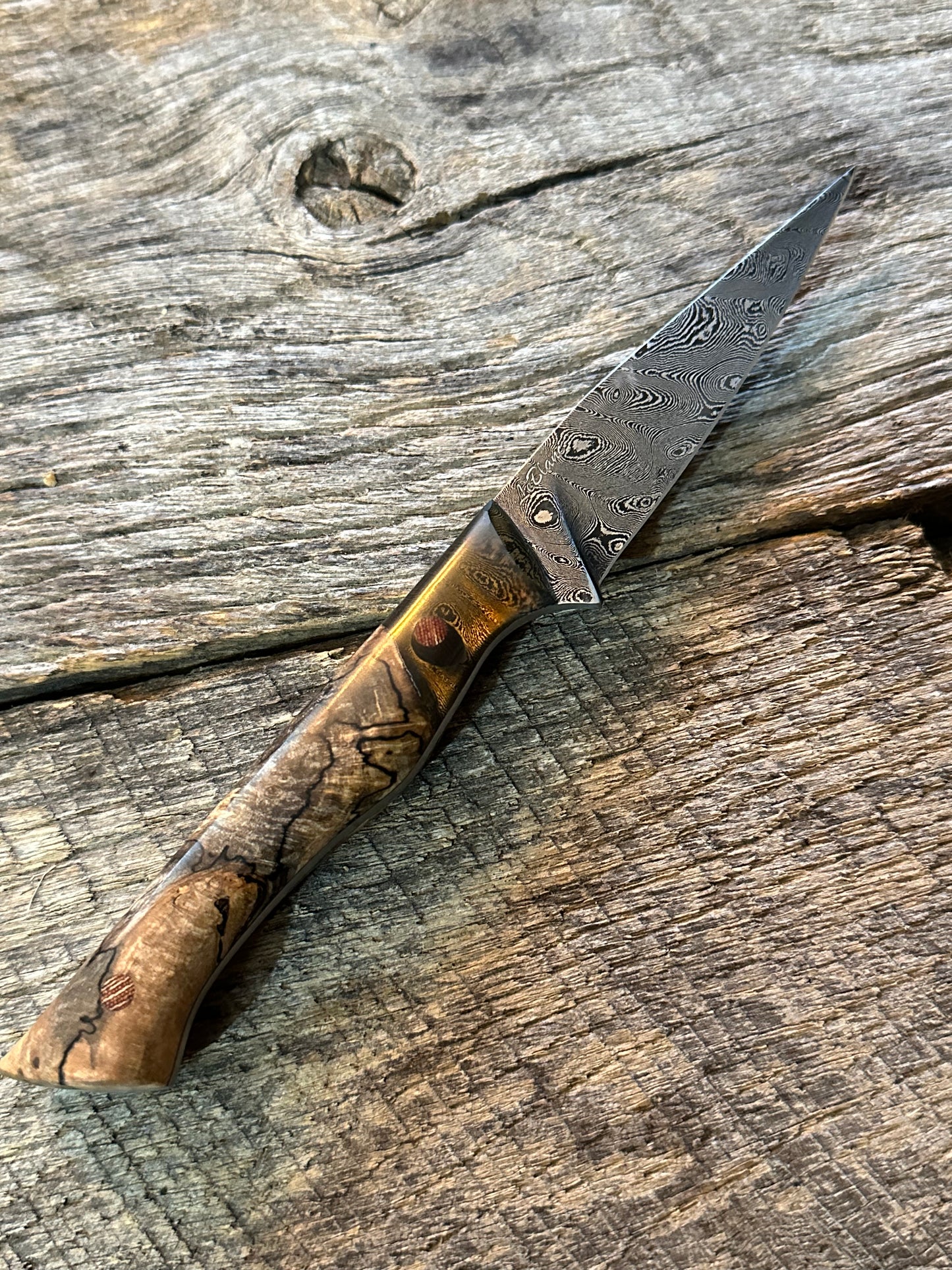 Damascus paring knife