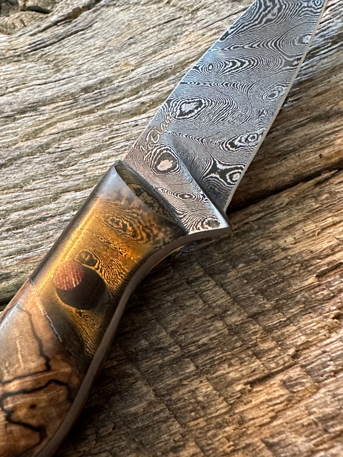 Damascus paring knife