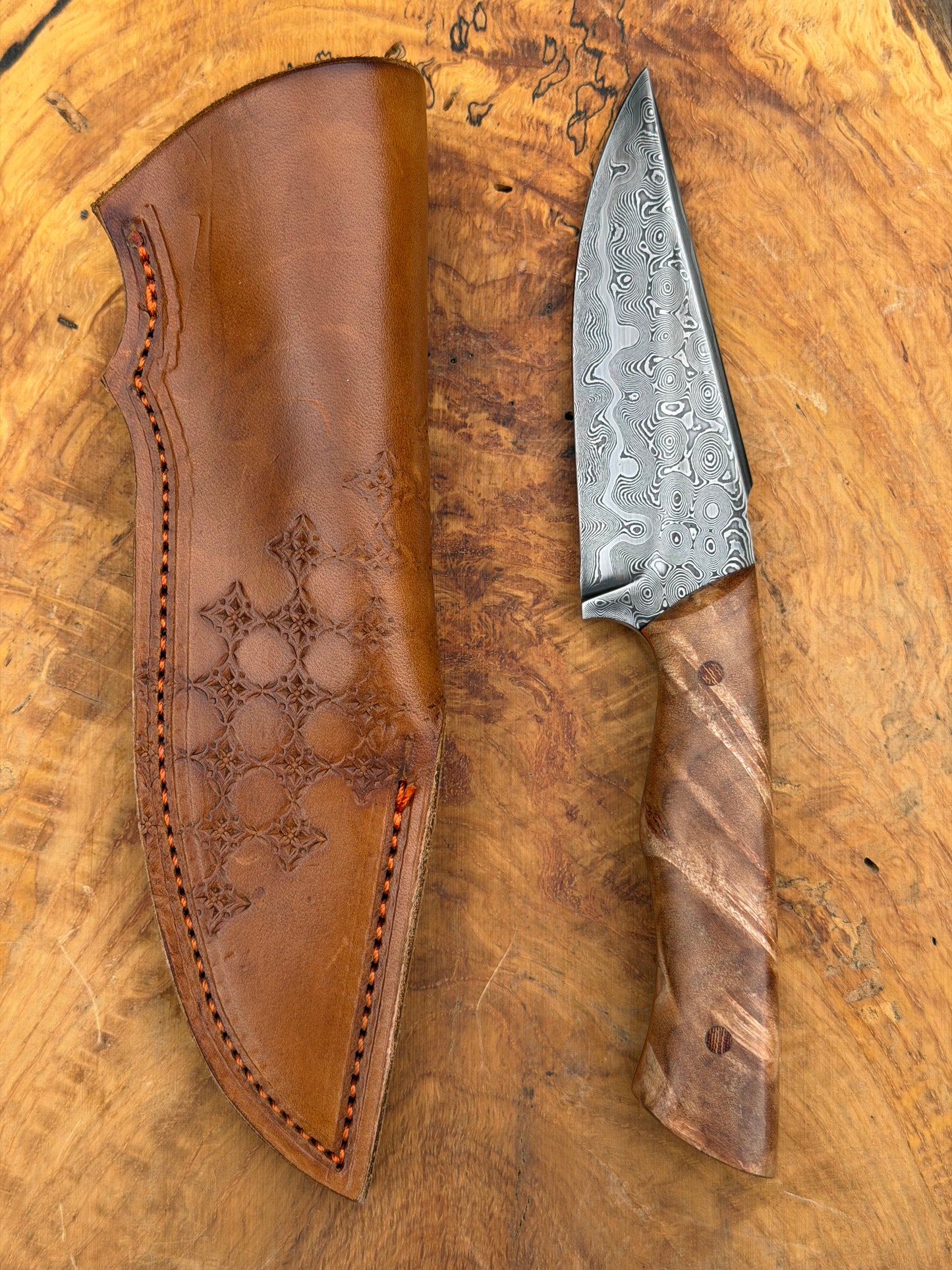 Raindrop damascus hunter